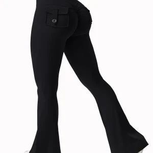 Women's Yoga Flare Trousers, High-Waisted