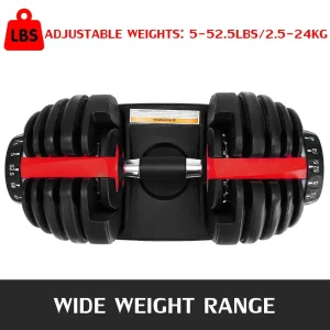SIHAO Adjustable 52.5lbs Dumbbell Fitness Equipment Training Arm Muscles